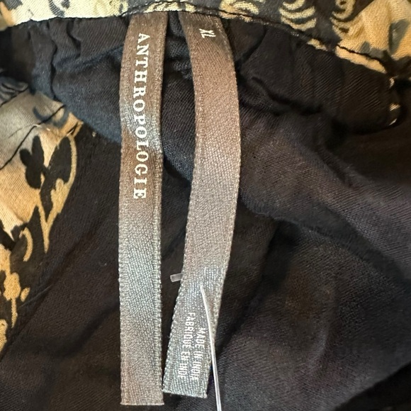 Anthropologie The Somerset Chiffon Maxi Dress in Black Floral Size XL NWT - Picture 12 of 16